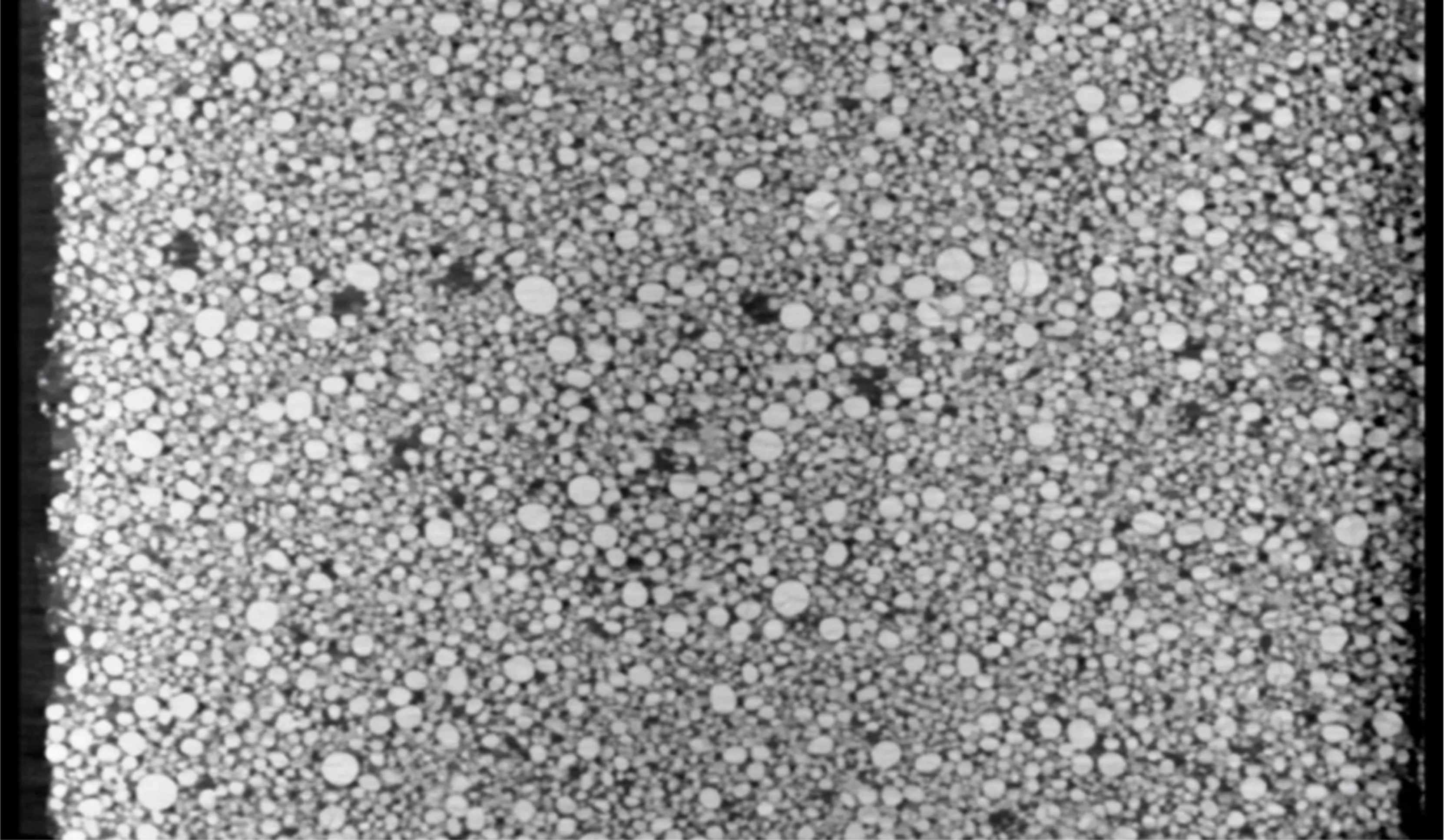 CT image of cathode material particles at sub-micron resolution
