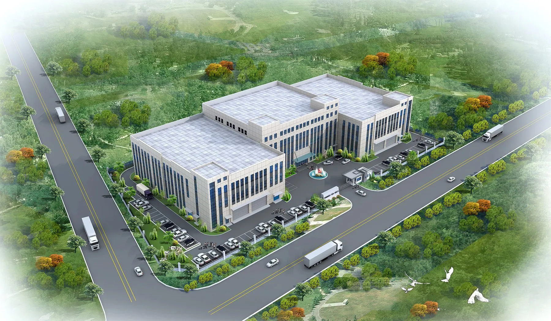 Aerial view of the Royma site in Suzhou